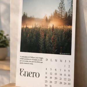 calendario 2026 doce lugares, un mismo viaje