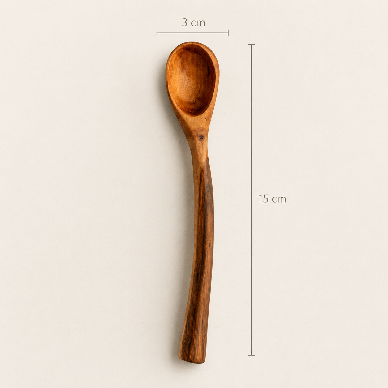 cuchara artesanal tallada a mano mezquite 15cm cuchara artesanal tallada a mano mezquite 15cm